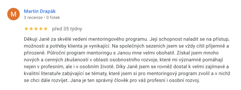 Koučink osobního a profesního růstu, mentoring a kariérní poradenství